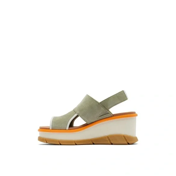 Sorel Women's Joanie III Slingback Wedge Sandals in Safari/Gum Size 7 —used - Picture 4 of 15